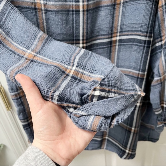 J. Jill Plaid Pullover Top in Blue - Picture 5 of 7